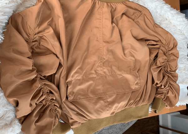 Mens Fog Gold Bomber Jacket - Image 2