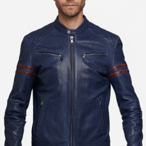 Formula Blue Leather Jacket