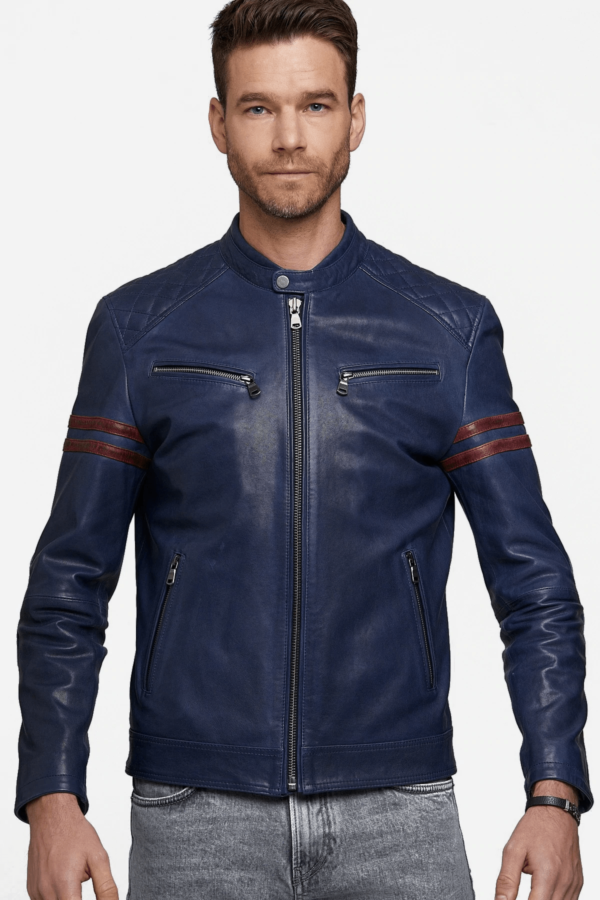 Formula Blue Leather Jacket