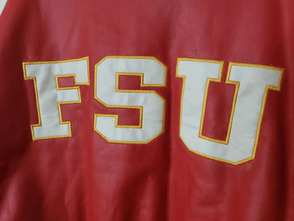 Mens Fsu Florida State Seminoles Leather Jacket - Image 3