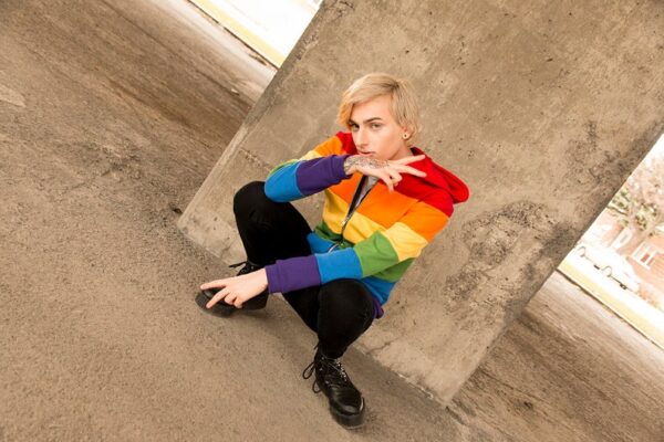 Gay pride flag hoodie - Image 4