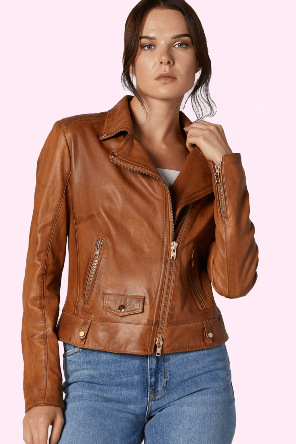 Gina Brown Leather Jacket