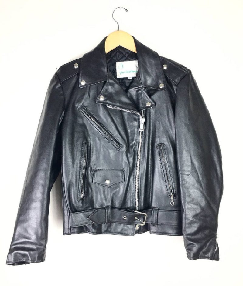 Vintage Gino's Motorcycle Style Leather Jacket - AirBorne Jacket