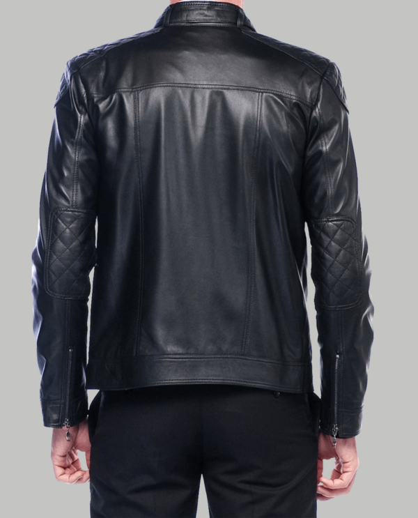 Giovanni Mens Leather Jacket - Image 3