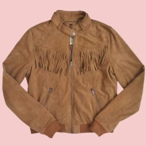 Good Girls Annie Marks Suede Fringes Jacket