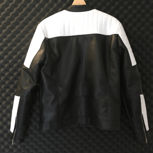 Mens Style Guess Biker Leather Jacket - Image 2