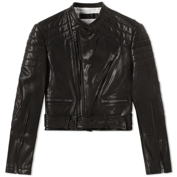 Mens Haider Ackermann Biker Leather Jacket