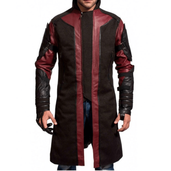 Hawkeye Avengers Age Of Ultron Jeremy Renner Leather Coat