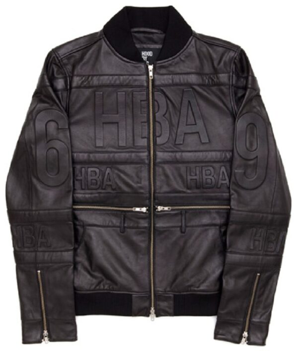 HBA Hockey Mens Bomber Leather Jacket