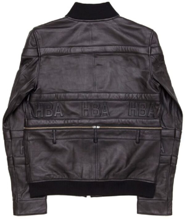 HBA Hockey Mens Bomber Leather Jacket - Image 3