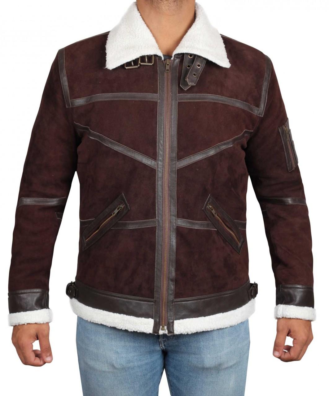 Power 50 Cent Shearling Leather Jacket - AirBorne Jacket