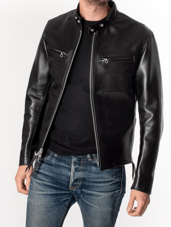 Iron Heart Black Leather Jacket - Image 3