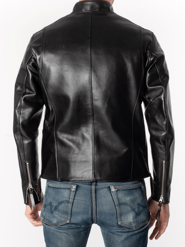 Iron Heart Black Leather Jacket - Image 4