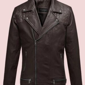 Ironwoods Brown Biker Leather Jacket