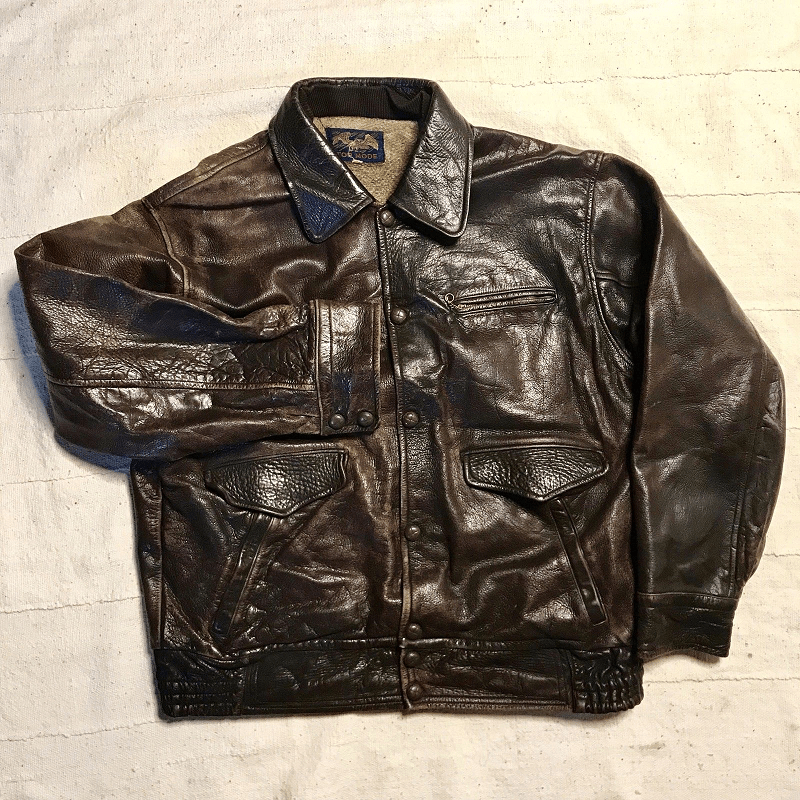 Mens Japanese Style Leather Bomber Jacket - AirBorne Jacket