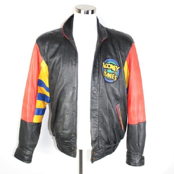 Mens Jeff Hamilton Vintage Looney Tunes Leather Jacket - Image 4