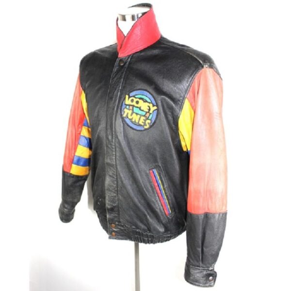 Mens Jeff Hamilton Vintage Looney Tunes Leather Jacket - Image 3