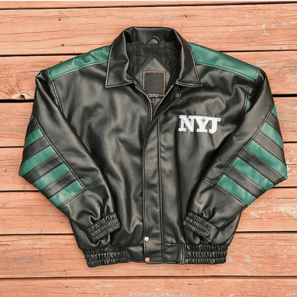 Mens New York Jets Leather Jacket