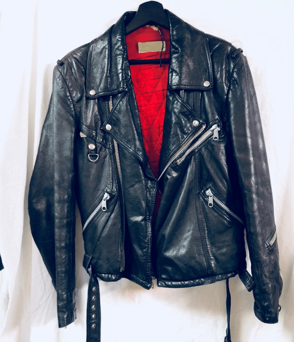 Mens Jofama Retro Biker Leather Jacket