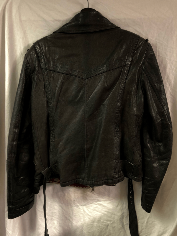 Mens Jofama Retro Biker Leather Jacket - Image 2