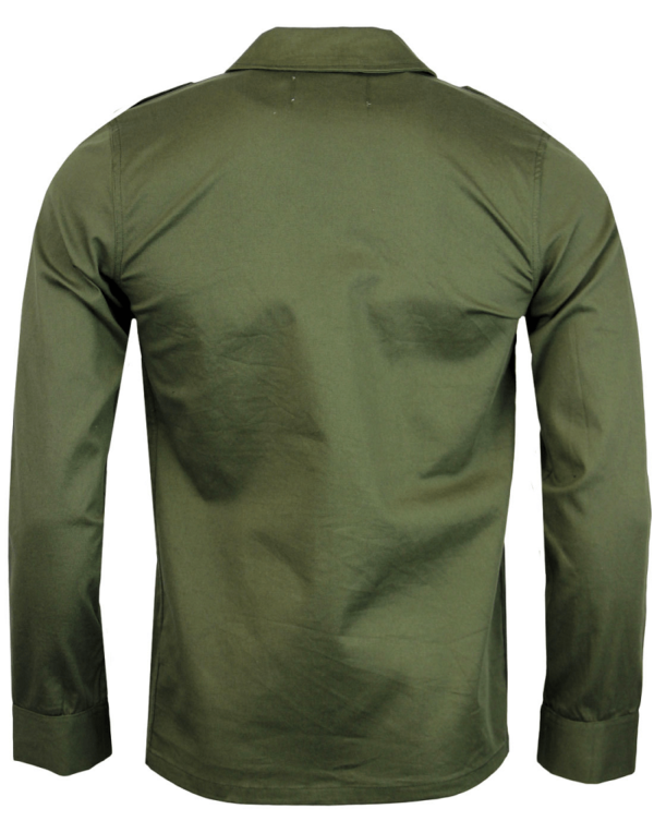 Mens Vintage Lennon Retro 70s Mod Military Shirt Jacket - Image 3