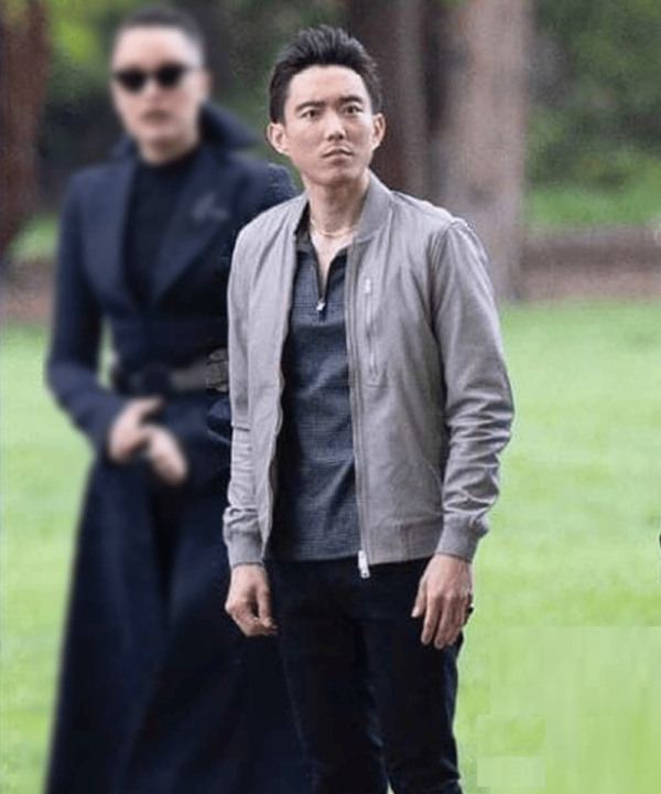 Mens Justin H. Min TV Series The Umbrella Academy S03 Ben Hargreeves Grey Bomber Jacket