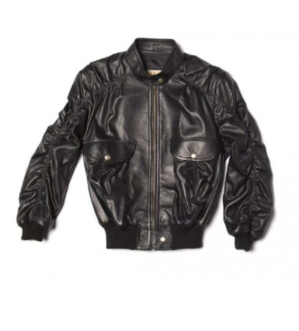 Mens Fashion KRMA Jade Black Leather Jacket