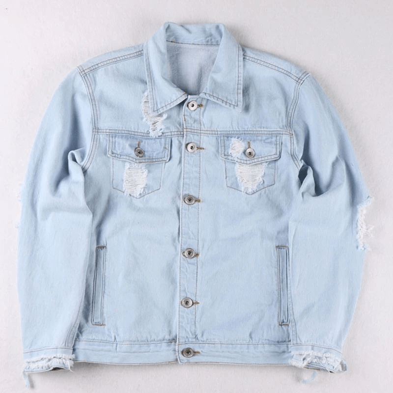 Mens Pablo Los Angeles Kanye West Denim Jacket - AirBorne Jacket