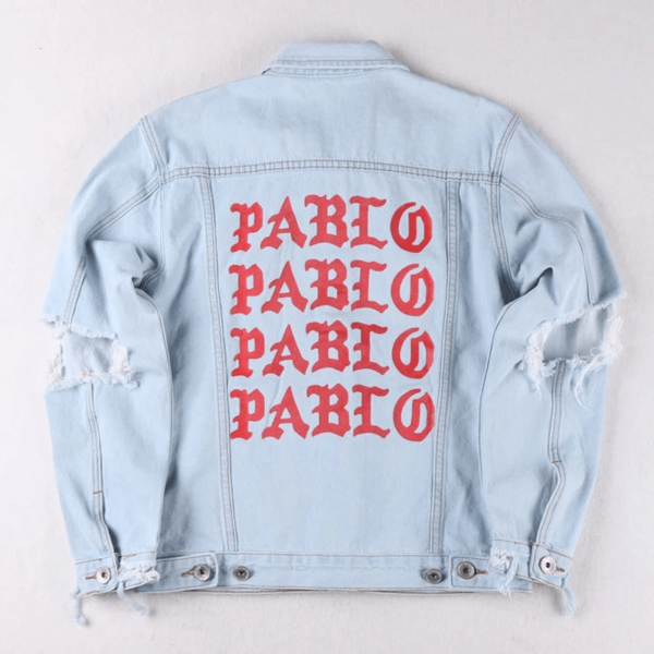 Mens Pablo Los Angeles Kanye West Denim Jacket - Image 2