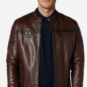 Kawhi Brown Leather Jacket