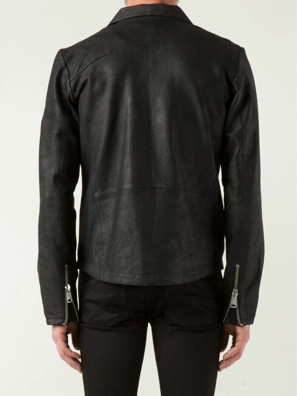 Mens Kill City Rocker Biker Leather Jacket - Image 3