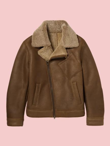 King's Man Shearling Flight Jacket - AirBorne Jacket