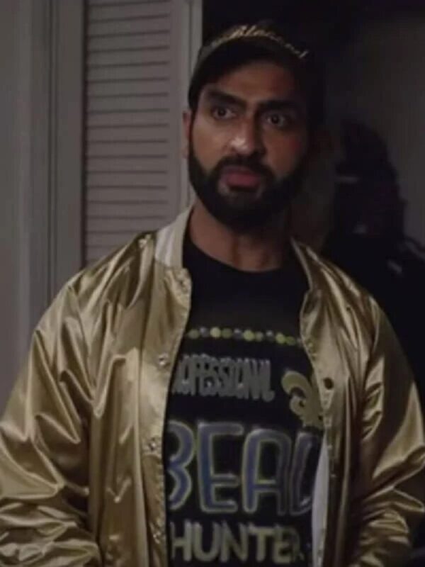 Mens Kumail Nanjiani The Lovebirds Bomber Jacket - Image 2