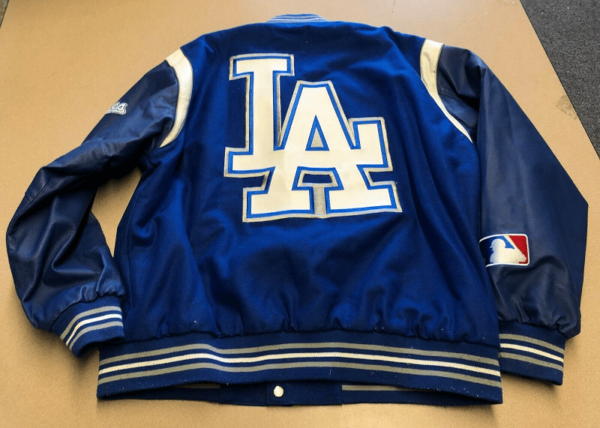 Mens Los Angeles La Dodgers Wool Leather Jacket - Image 4