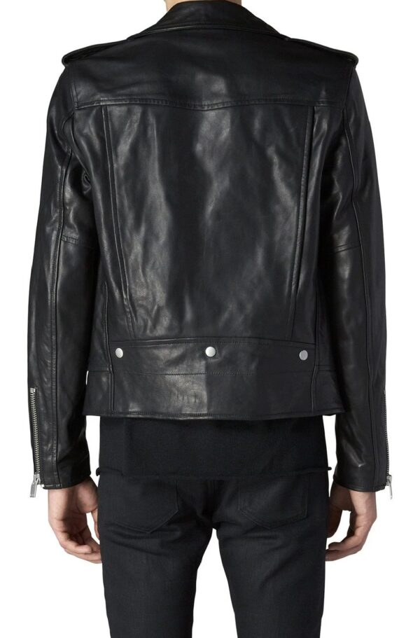 No. 2 Mens Moto Black La Leather Jacket - Image 3