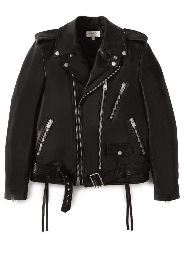 Mens Fashion Lac Motorcycle Leather Jacket