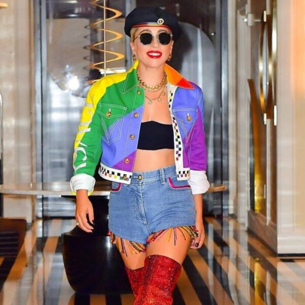 Rainbow Lady Gaga NYC Pride Jacket - Image 3