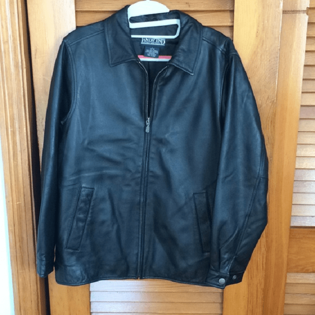 Mens Style Lands End Leather Jacket