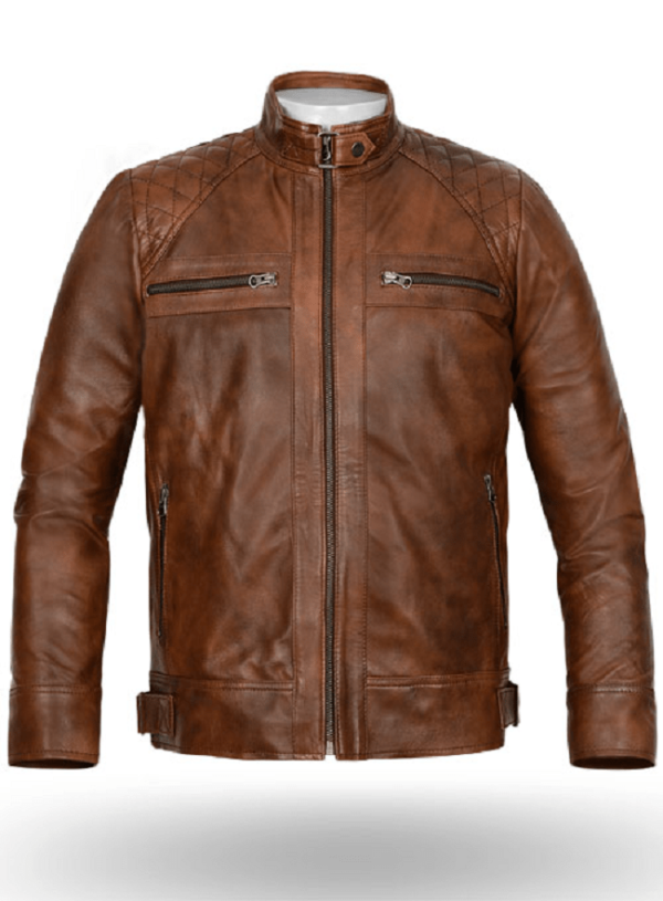 Mens Spanish Brown Leather Jacket