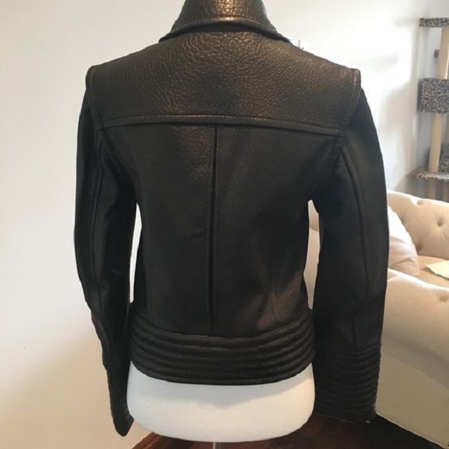 Mens LV Motorcycle Leather Jacket - Image 4