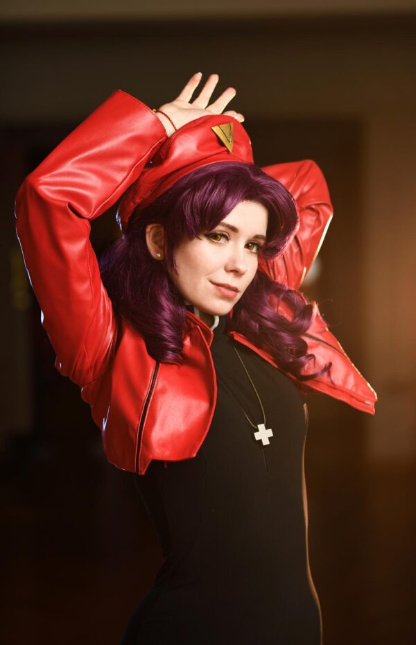 Misato Katsuragi Evangelion Red Leather Jacket