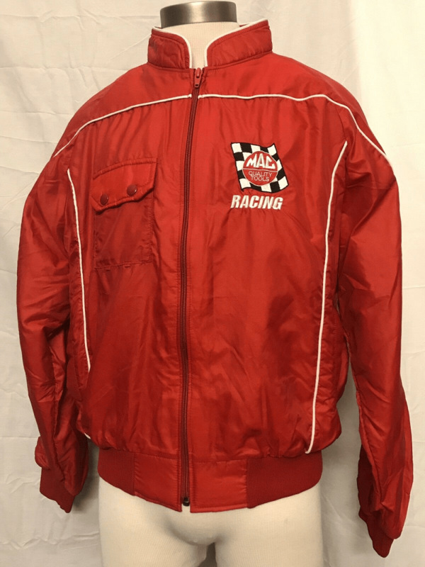 Mens Vintage Red Mac Racing Jacket