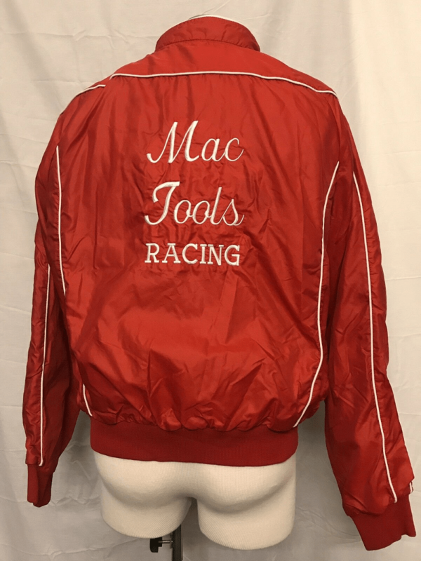 Mens Vintage Red Mac Racing Jacket - Image 4