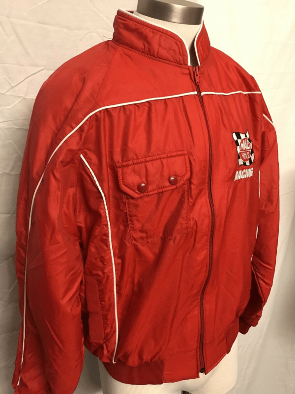 Mens Vintage Red Mac Racing Jacket - Image 3