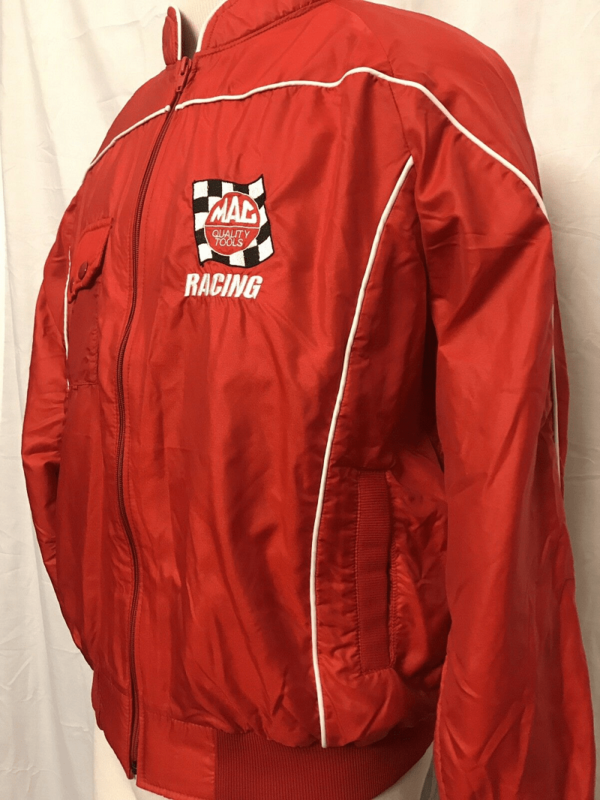 Mens Vintage Red Mac Racing Jacket - Image 2