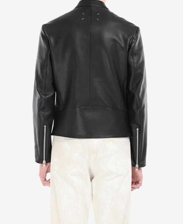 Mens Maison Margiela Sports Leather Jacket - Image 4