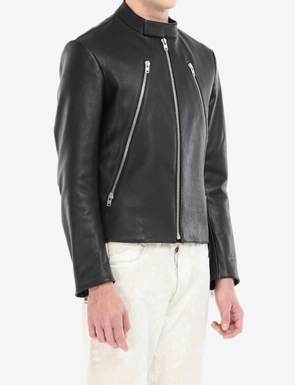 Mens Maison Margiela Sports Leather Jacket - Image 2