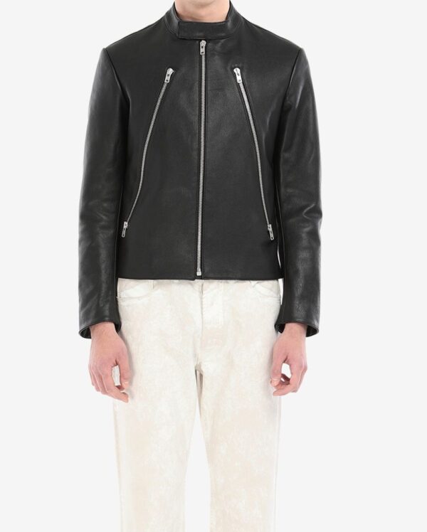 Mens Maison Margiela Sports Leather Jacket - Image 3