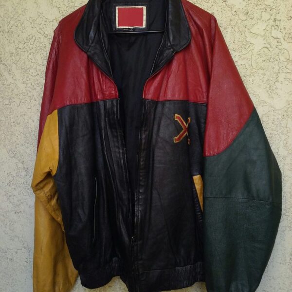 Mens Vintage Malcolm X Leather Jacket