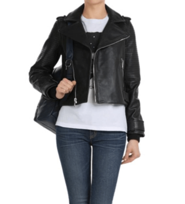 Mens Marc Jacobs Moto Leather Jacket - Image 2